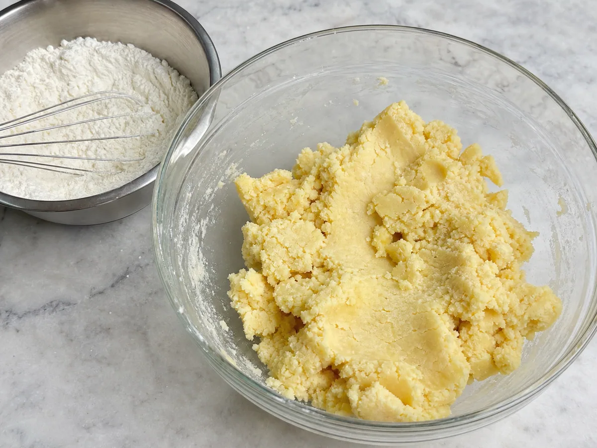 Form the tender dough during preparation
