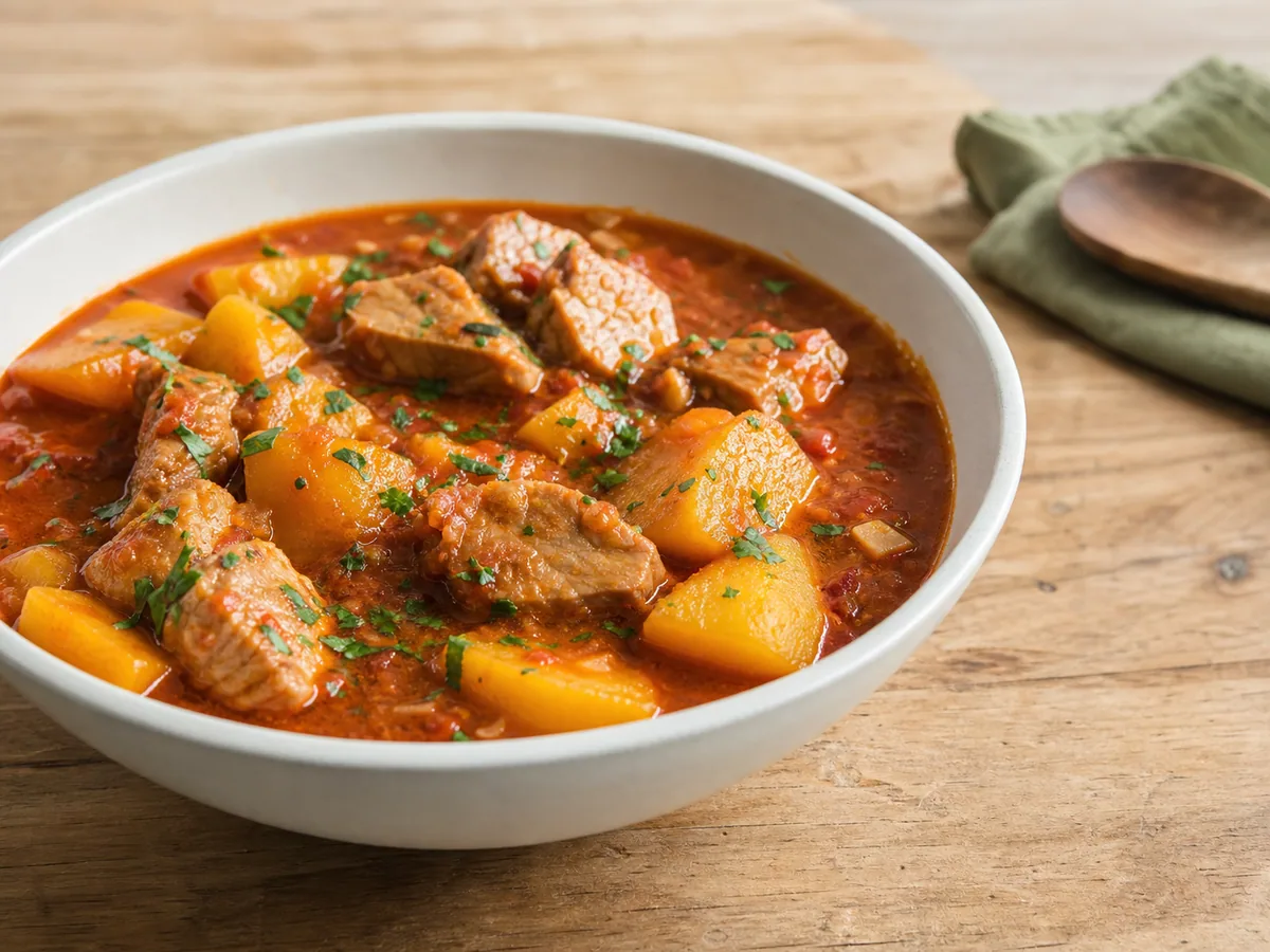 Marmitako basco de atum e batatas
