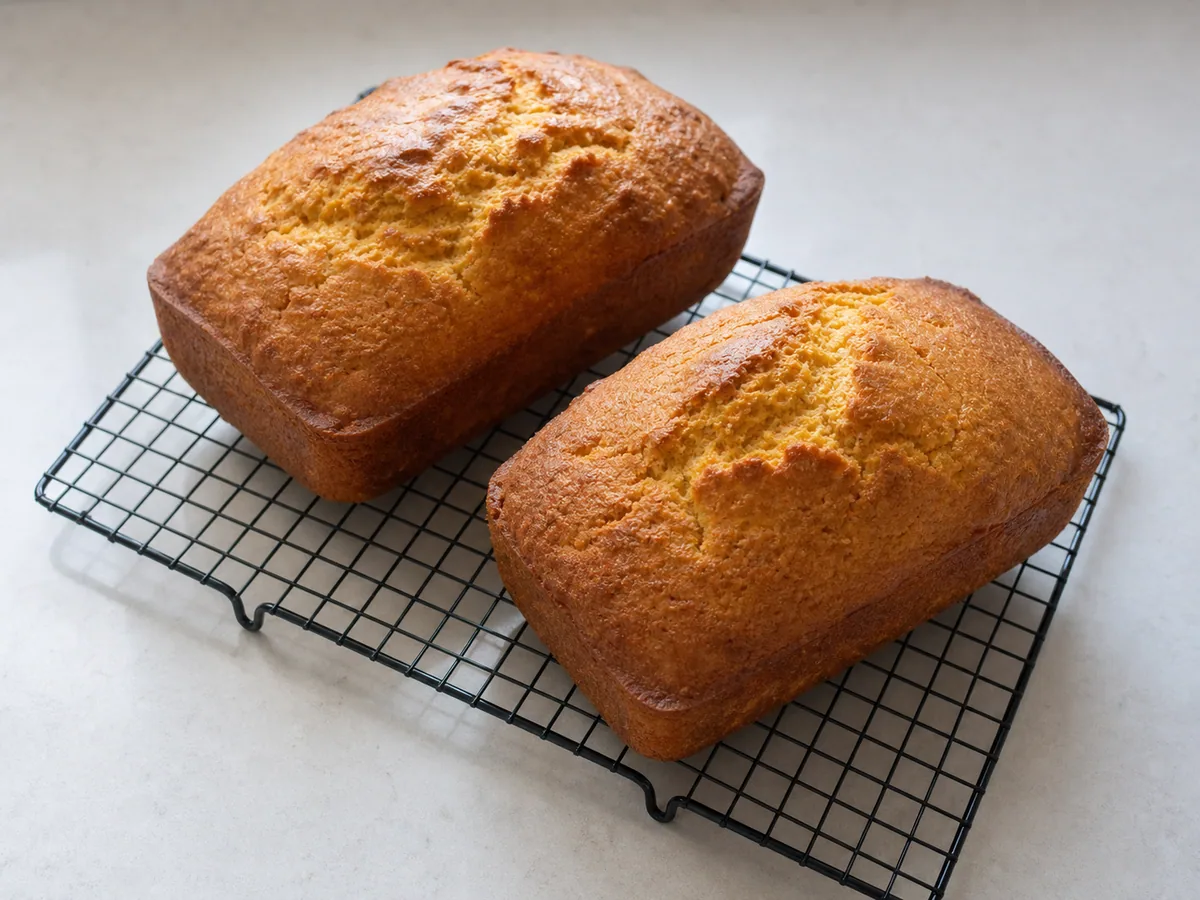 Finish baking until firm and golden during preparation