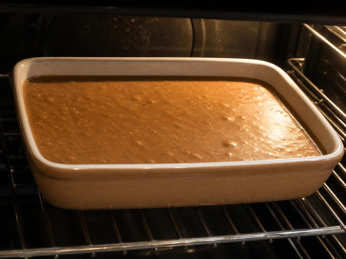 Bake until risen and fully cooked during preparation