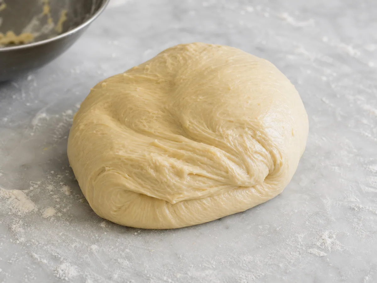 Filipino Pandesal: Work in the butter and knead