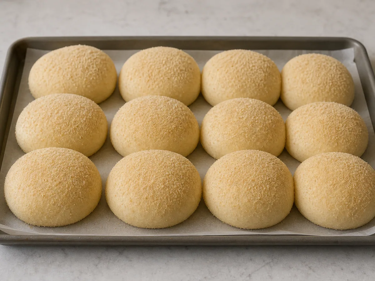 Filipino Pandesal: Proof the shaped rolls and heat the oven