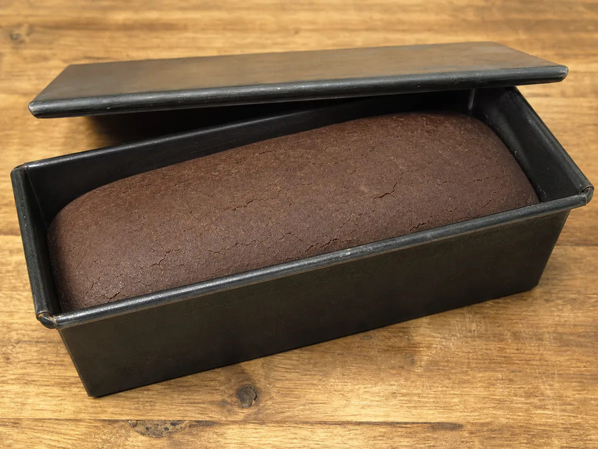 German Pumpernickel: Fill the pan and proof