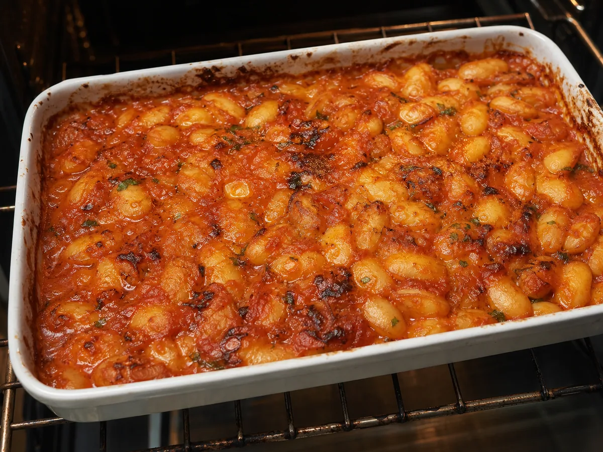 Gigantes plaki grego: asse até ficar cremoso e caramelizado