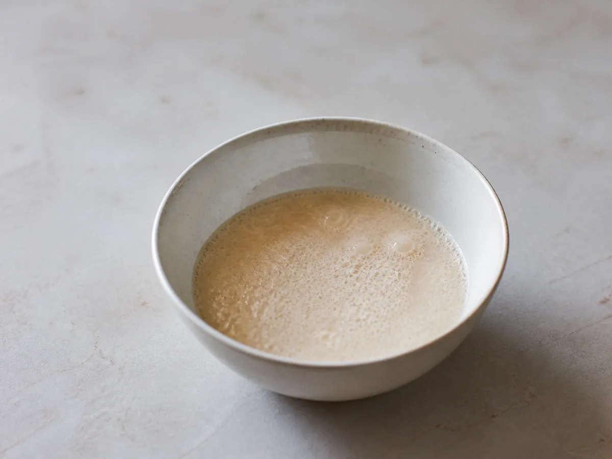 Mistura de fermento com espuma cremosa para naan de trigo integral