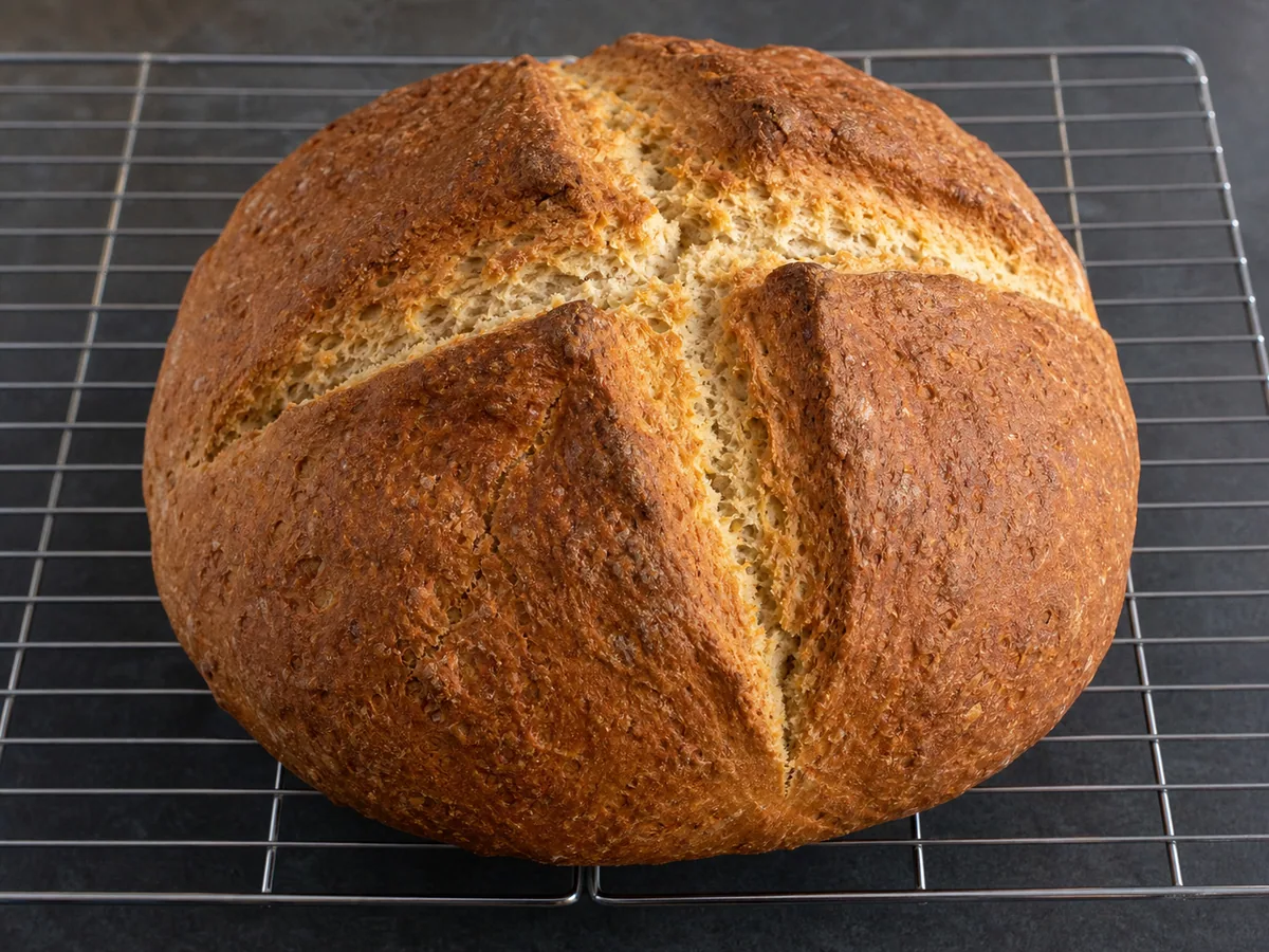 Finish baking the loaf for Irish soda bread