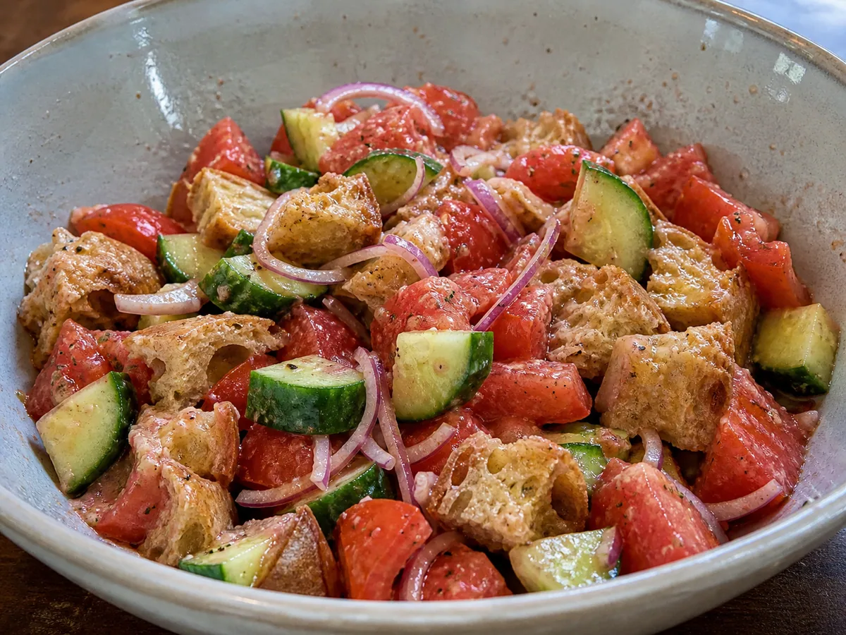 Preparación del aliño y mezcla de la ensalada