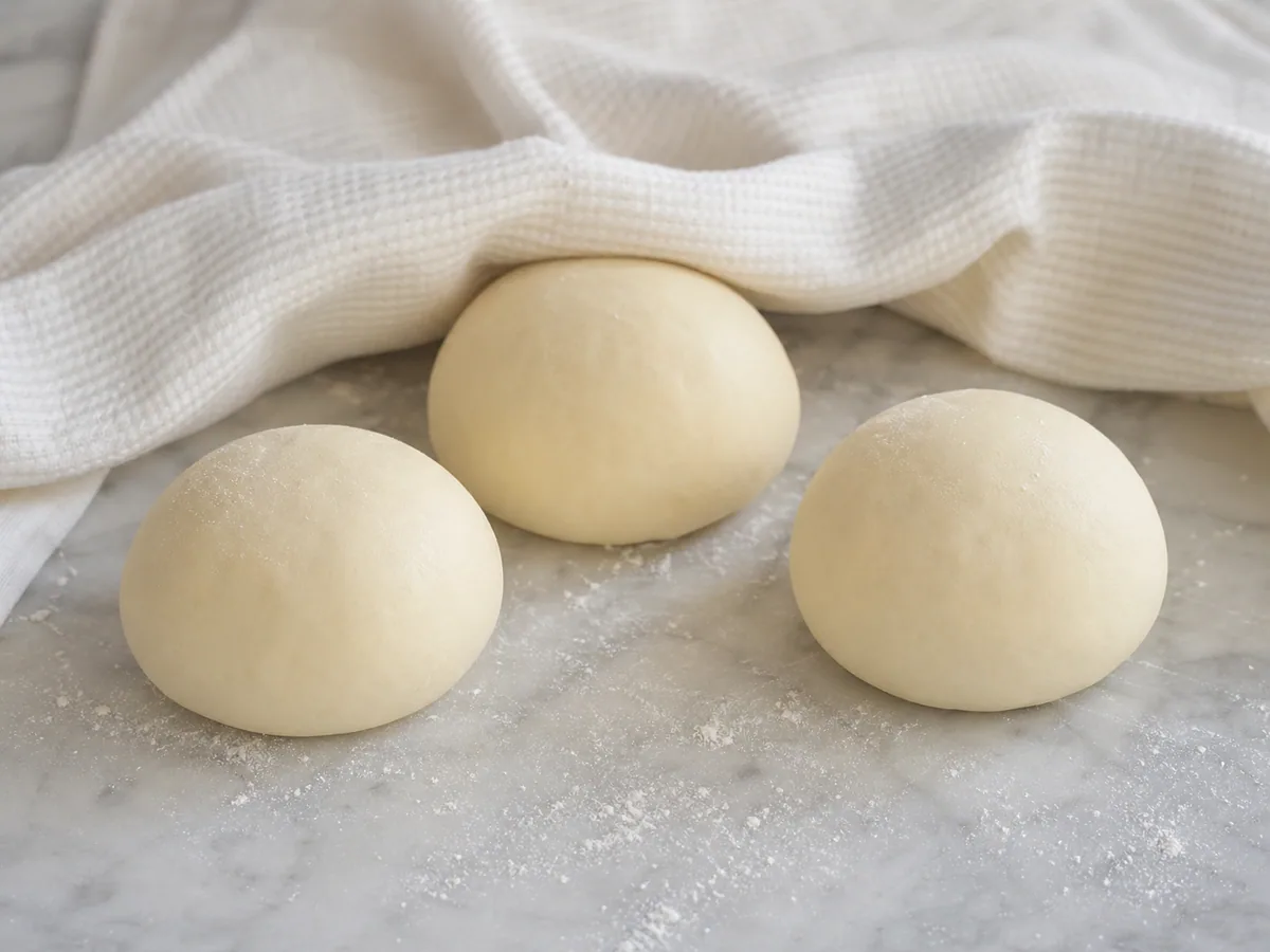 Divide and relax the dough during preparation