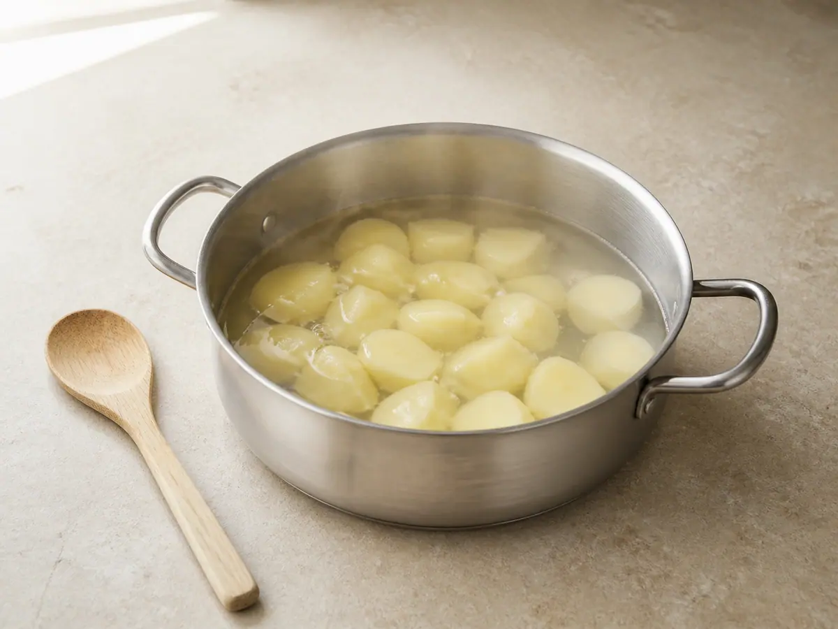 Cook the potatoes