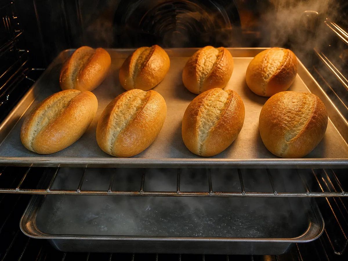 Score, steam, and bake during preparation