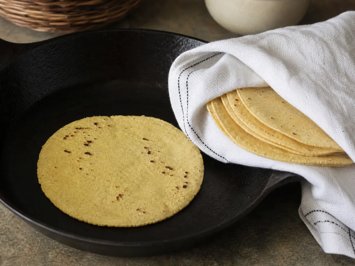 Warm the tortillas during preparation