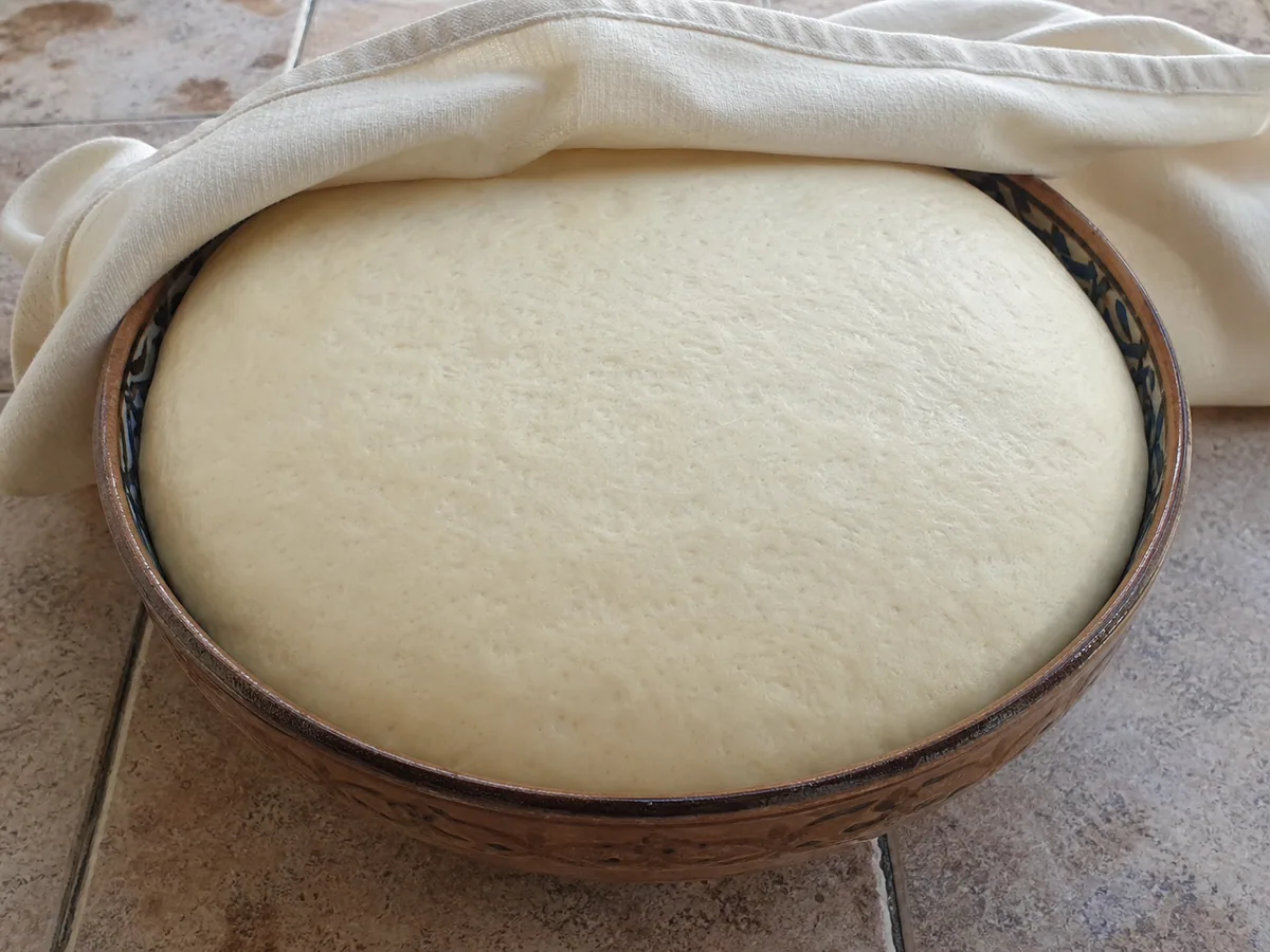 Let the dough rise during preparation