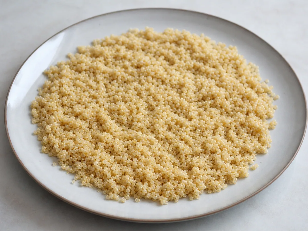 Cook and rest the quinoa during preparation