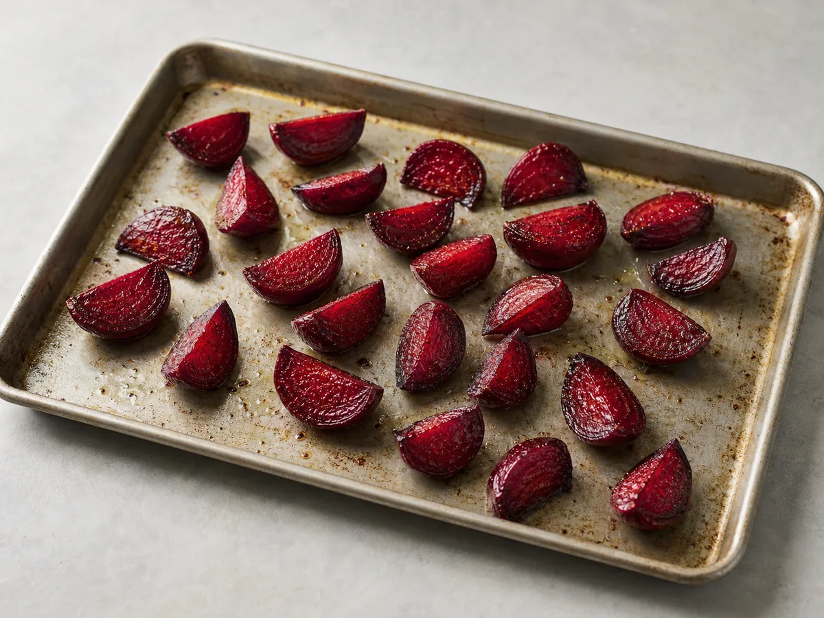 Prepare and roast the beets during preparation