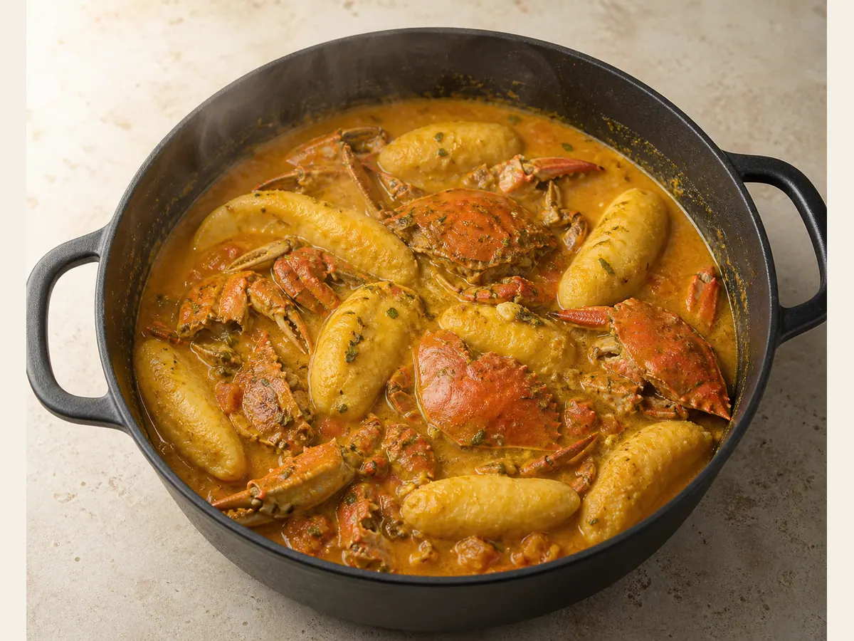 Cook the dumplings in the curry