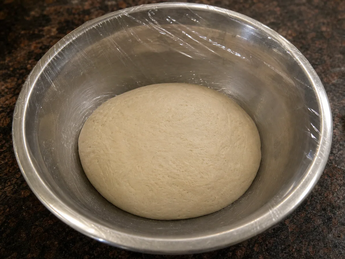 Mix and rest the dumpling dough during preparation