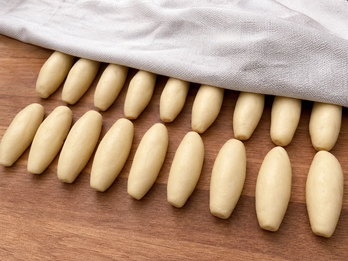 Shape the dumplings during preparation