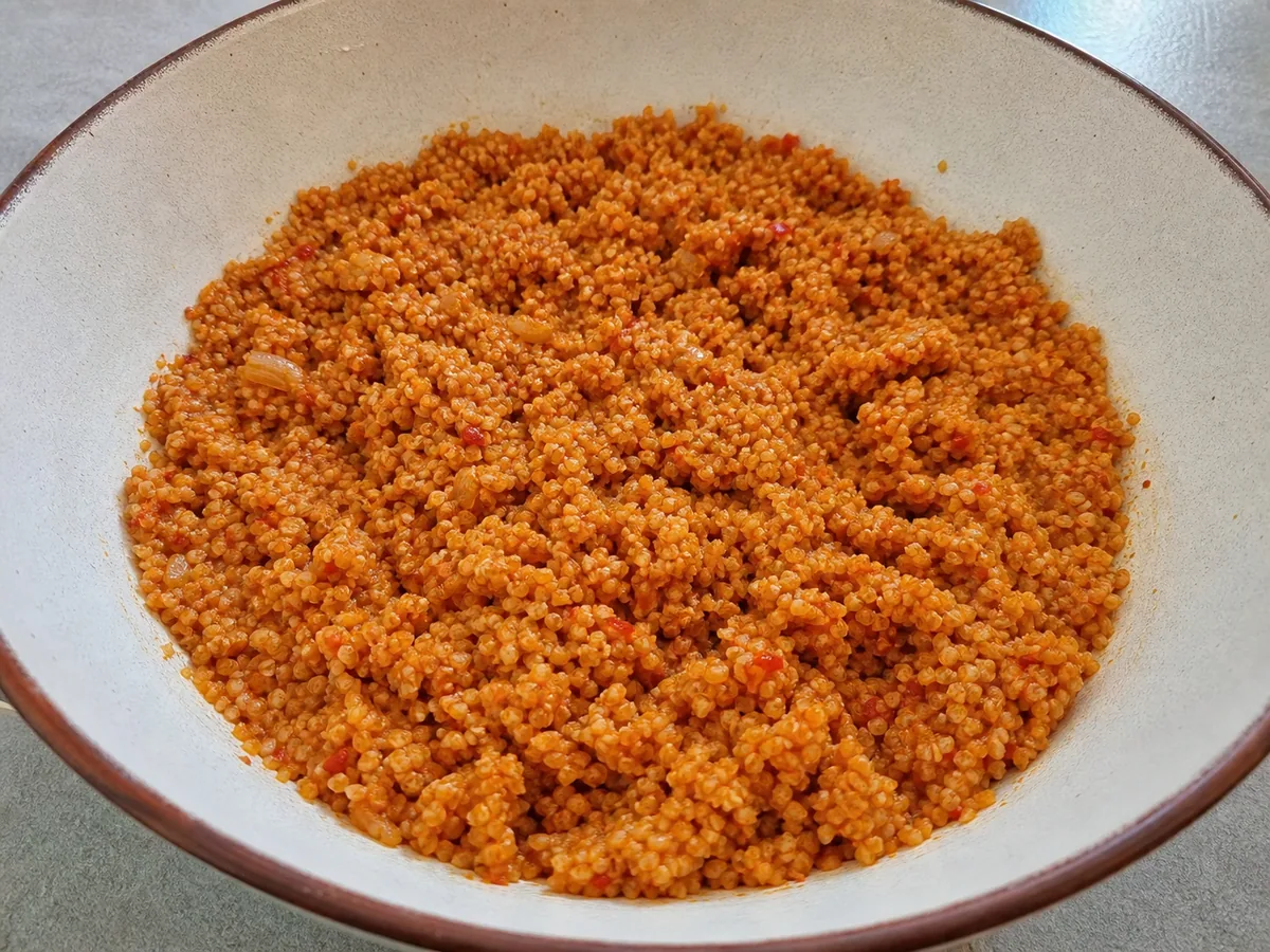 Combine and cool the mixture during preparation