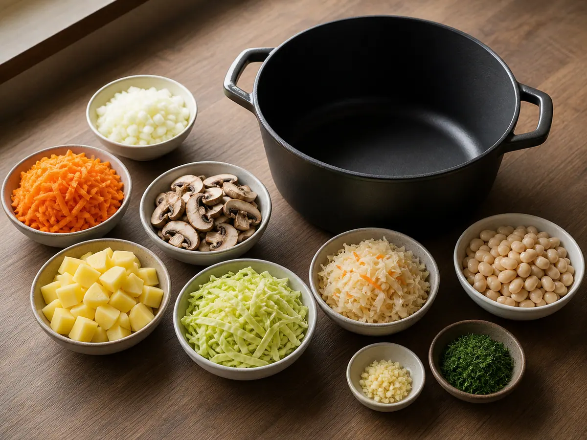 Prepare the vegetables