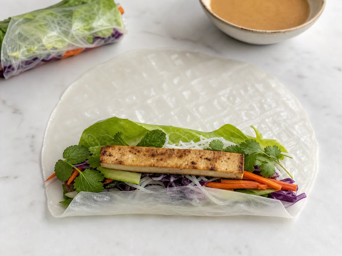 Fill, roll, and serve during preparation